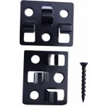 UNVOC Montážní klip spojovací TeraSUN nerez - černá, vč.vrutů – Sleviste.cz