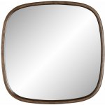 White Label Living Nyko čtvercové 50 cm dřevo / sklo – Hledejceny.cz