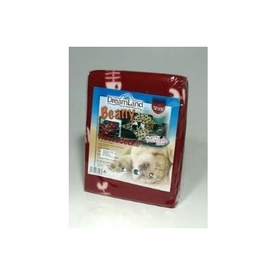 Trixie Beany Deka pro psy fleece vínová a rybky 100 x 70 cm – Zboží Mobilmania