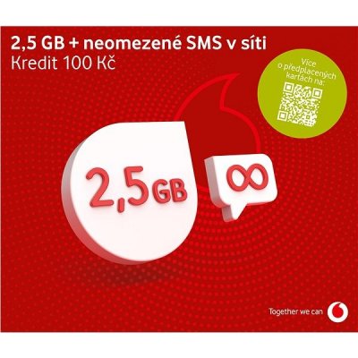 Vodafone datová karta - 2,5 GB dat SK48A168 – Zboží Živě