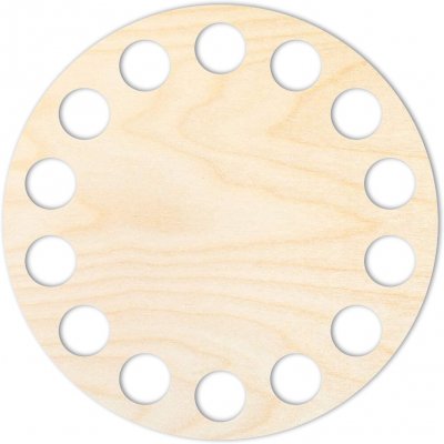 Woody Crafts Přírodní dno na háčkované košíky - Kruh Velikost: 5 cm – Sleviste.cz