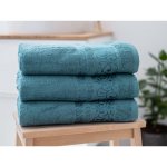 XPOSE BAMBUSOVÝ RUČNÍK Catania petrolejový 50 x 90 cm – Zboží Dáma