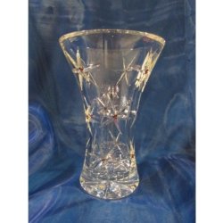 Váza "X", 80029/04A84 granát, 210 mm Rückl Crystal dekorativní váza -  Nejlepší Ceny.cz