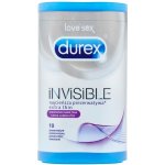 Durex Invisible Extra Thin Extra Lubricated 10ks – Zboží Mobilmania