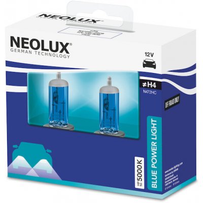 Neolux Blue Power Light H4 P43T 12V 100/90W N472HC-2SCB sada 2 ks – Zbozi.Blesk.cz