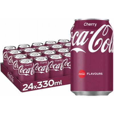 Coca Cola Cherry plech 24 x 330 ml – Zboží Dáma