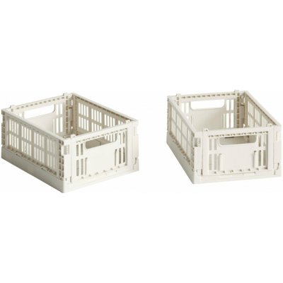 HAY Úložný box Colour Crate Mini set bílá 2 ks – Hledejceny.cz