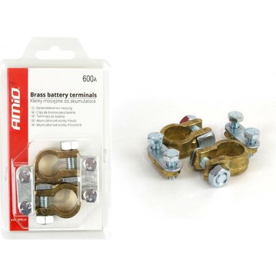 Mosazné svorky na baterie 600AMP (+/-) 2 ks blistrů | Zboží Auto