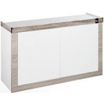 Diversa stolek pod Fine 120 x 50 x 70 rovný bílo-lanýžová – Zboží Dáma