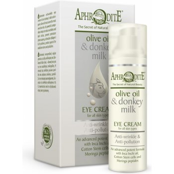 Aphrodite Skin Care oční krém proti vráskám olivový olej & oslí mléko 30 ml