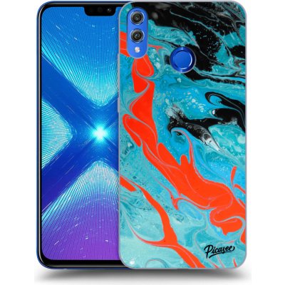 Pouzdro Picasee silikonové Honor 8X - Blue Magma čiré – Zboží Mobilmania