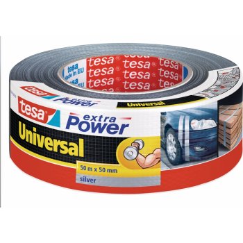 Tesa Extra Power textilní páska 50 m x 50 mm stříbrná