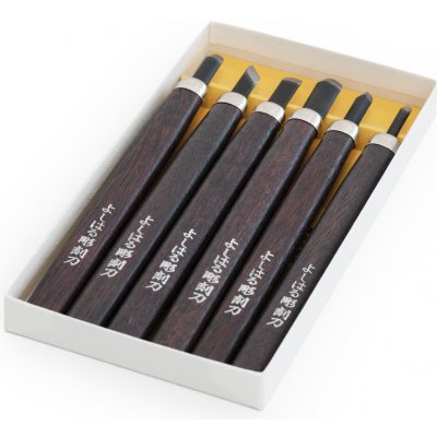 Sada řezbářských mini-dlát YOSHIHARU H-6 - 6 kusů 5337 – Zboží Dáma