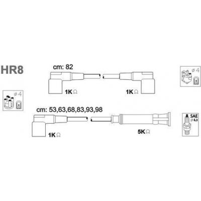 JANMOR Sada kabelů pro zapalování HR8