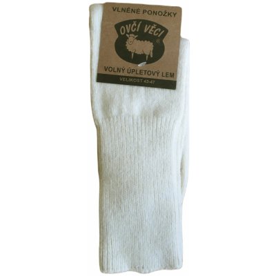 Ponožky z ovčí vlny Merino Medicínské Volný lem 1 pár