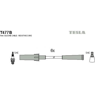Sada kabelů pro zapalování TESLA T477B – Hledejceny.cz