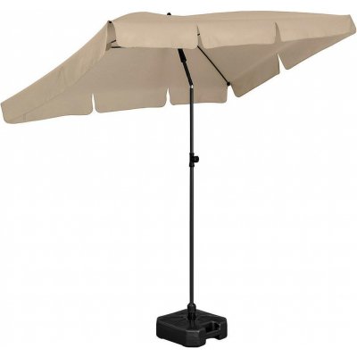 Fare větruodolný obdélníkový slunečník béžový s UV 8425 – Zboží Mobilmania