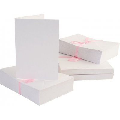 WEST DESIGN A6 přání a obálky 100ks (240g/m2) bílé – Zboží Mobilmania