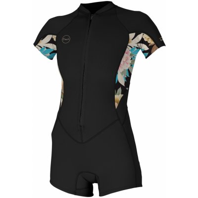 O'Neill Wms Bahia 2/1 Front Zip S/S Spring black/mikah floral/black – Hledejceny.cz