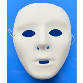 Bílá maska k domalování
