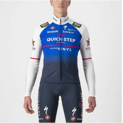 Castelli Quick-Step Alpha Vinyl 2022 LS Thermal Belgian Blue