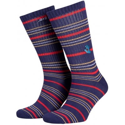 Santa Cruz ponožky Screaming Mini Hand Stripe Navy Blue Stripe – Zbozi.Blesk.cz