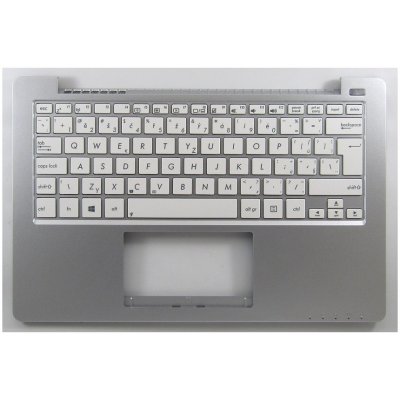 česká klávesnice Asus VivoBook X201 X201E bílá CZ kryt repro – Zboží Mobilmania