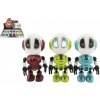 Interaktivní robot Teddies robot kov/plast 12 cm se světlem se zvukem