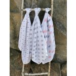 PREM INTERNACIONAL osuška Tetra osuška 90×100 cm Květinky šedorůžové 1 ks – Zbozi.Blesk.cz