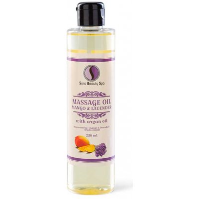 Sara Beauty Spa přírodní rostlinný masážní olej Mango-Levandule 250 ml
