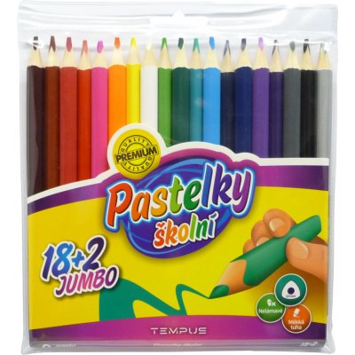 Tempus 1319 trojhranné jumbo 18+2 barvy 474924 – Zboží Živě