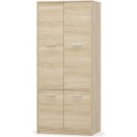 Arten Skříň TIPS-4D dub sonoma – Zboží Dáma