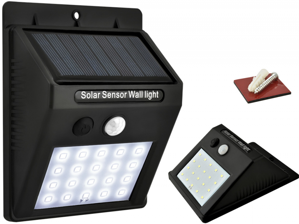 ISO 5015 Venkovní LED osvětlení 0.2W s pohybovým senzorem solární