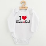 NEW BABY Body s potiskem New Baby I Love Mum and Dad – Sleviste.cz