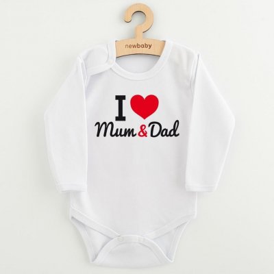 NEW BABY Body s potiskem New Baby I Love Mum and Dad – Sleviste.cz