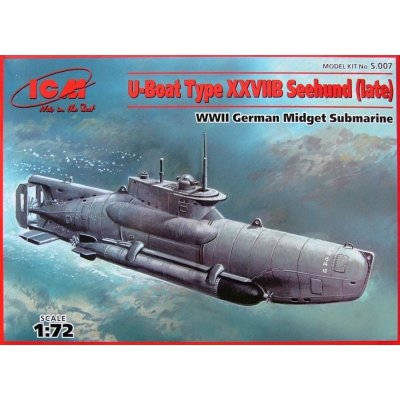 ICM U-Boat Type XXVIIB Seehundlate S.007 1:72