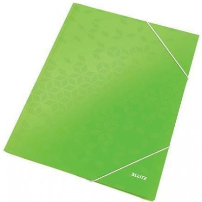 Leitz Wow A4 Desky s gumičkou karton lesklé zelené 15 mm – Zboží Mobilmania