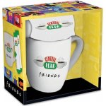 CurePink Dárkový set hrnek s ponožkami Friends Přátelé Central Perk hrnku velikost ponožek dámské EU 36 41 GP86924 300 ml – Zboží Mobilmania
