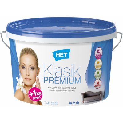 HET Malířská barva Klasik 4 kg, bílá – Hledejceny.cz