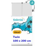 Rollup stojan TWIN 100 x 200 cm bez tisku – Zboží Živě