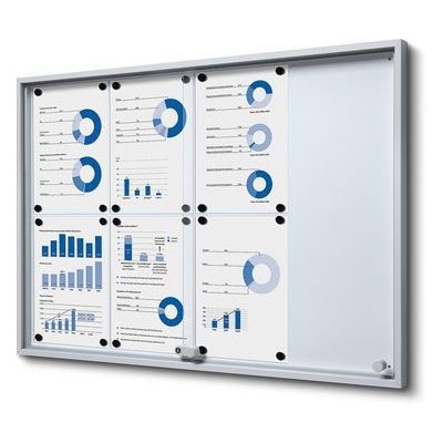 Showdown Displays Magnetická vitrína Slim, 8 x A4 – Zboží Živě