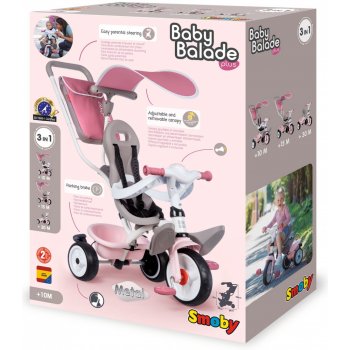 Smoby Baby Balade Plus růžová