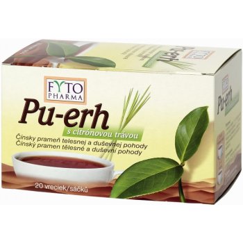 Fytopharma Pu erh s citrónovou trávou 20 x 1,5 g