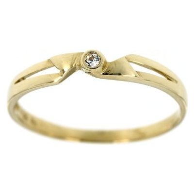 Zlatnictví U Kostela Dámský prsten s bílým zirkonem 1178B – Sleviste.cz