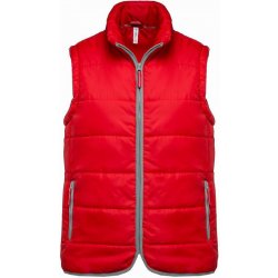 Kariban vesta Quilted Bodywarmer K6116 prošívaná, pánská 1TE-K6116 červená