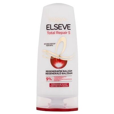 L'Oréal Paris Elseve Total Repair 5 Regenerating Balm 9% balzám pro poškozené a oslabené vlasy 400 ml pro ženy – Zbozi.Blesk.cz