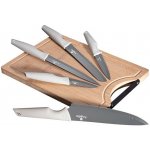 Sada nožů s nepřilnavým povrchem + prkénko 6 ks Aspen Collection – Zboží Mobilmania