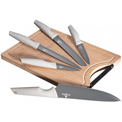 Sada nožů s nepřilnavým povrchem + prkénko 6 ks Aspen Collection – Zboží Mobilmania
