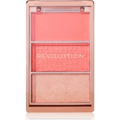 Makeup Revolution Blush Icon Palette paleta tvářenek Authentic Peach 9,8 g – Zboží Dáma