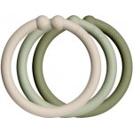 Bibs Loops Kroužky 12 ks Vanilla sage olive – Zboží Dáma